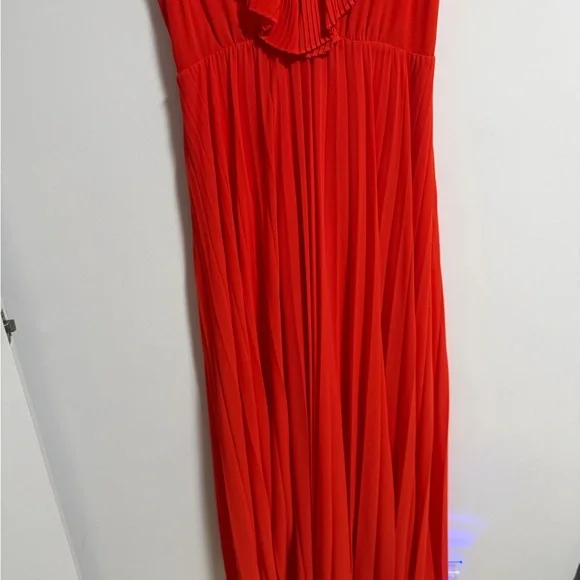 Zara Vibrant Red Maxi Dress - Picture 6 of 16